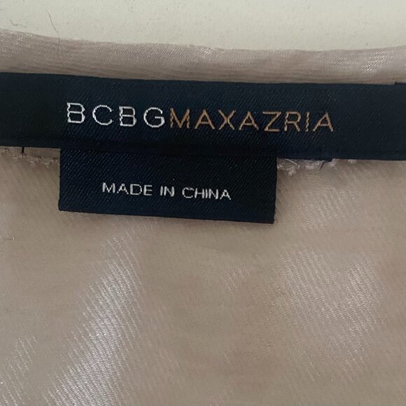 BCBGMaxAzria Sheer Ruffled Sleeve Blouse - Picture 8 of 9